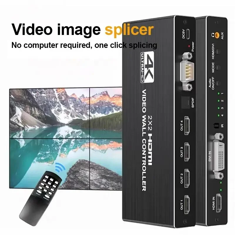 Контроллер видеостены 4K HD-MI 2x2 HD-MI DVI Многофункциональный процессор видеоэкрана Сварщик 1X2 1X4 1X3 2X1 3x1 4X1 Настенный процессор
Контроллер видеостены 4K HD-MI 2x2 HD-MI DVI Многофункциональный процессор видеоэкрана Сварщик 1X2 1X4 1X3 2X1 3x1 4X1 Настенный процессор