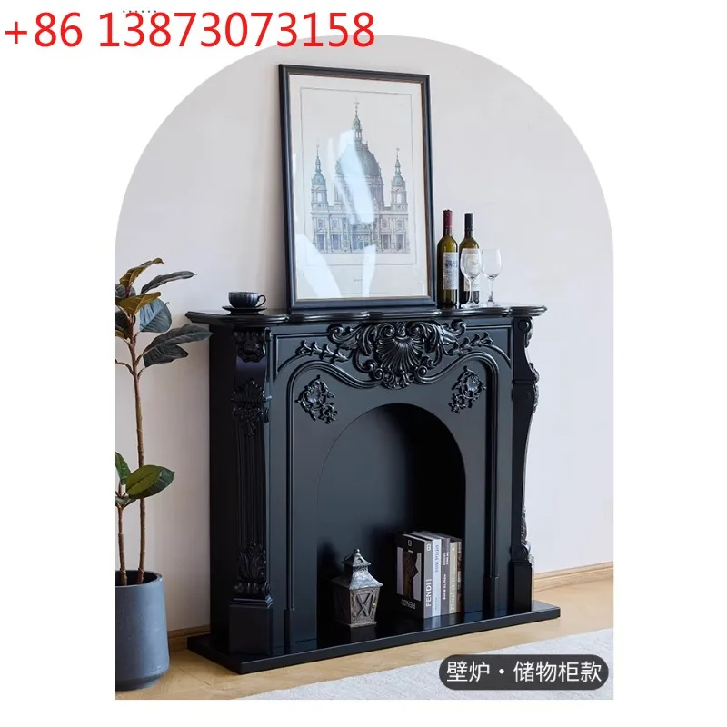 Wood Industry/French retro full solid wood carving flower fireplace cabinet simulation fire style fireplace decoration
Wood Industry/French retro full solid wood carving flower fireplace cabinet simulation fire style fireplace decoration