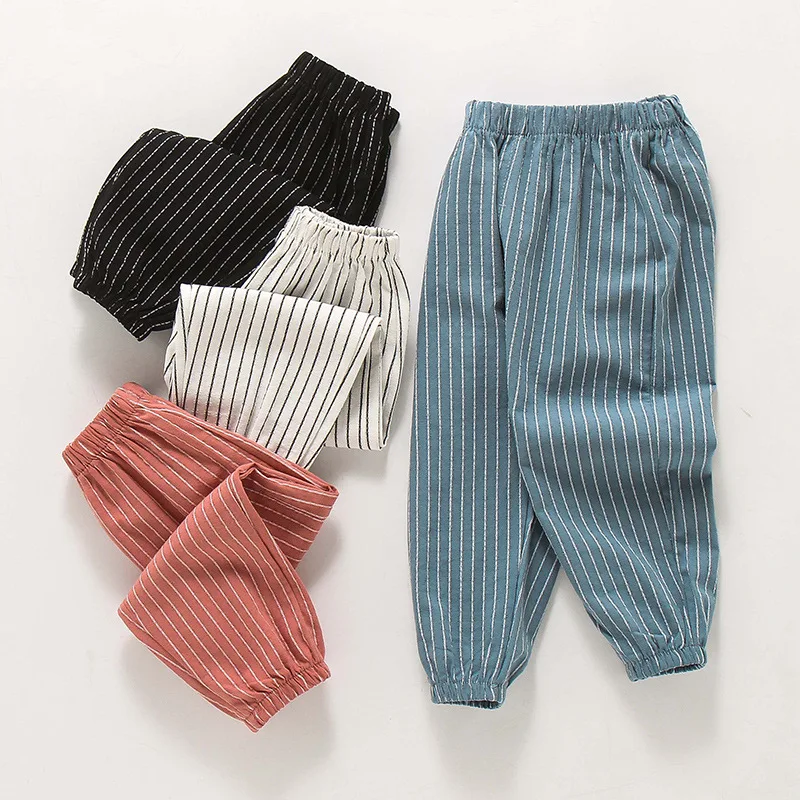 Boys' Striped Mosquito Proof Pants 2022 New Summer Clothing Lightweight Sports Casual Sun Protection Boys Girls Breathable
Boys' Striped Mosquito Proof Pants 2022 New Summer Clothing Lightweight Sports Casual Sun Protection Boys Girls Breathable
