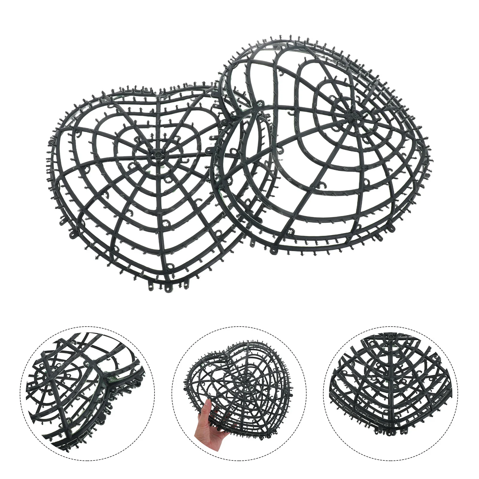 2pcs Faux Greenery Ball Frame Heart Shaped Topiary Cage For Wedding Party Decor Diy Artificial Plant Support Garden Flower
2pcs Faux Greenery Ball Frame Heart Shaped Topiary Cage For Wedding Party Decor Diy Artificial Plant Support Garden Flower