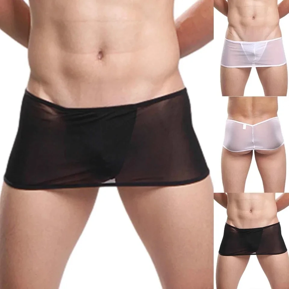 Mens Ultra Thin Mesh Panties Sexy Sheer Boxer Shorts Breathable Man Underwear Low Rise Lingerie U Convex Pouch Underpants Briefs
Mens Ultra Thin Mesh Panties Sexy Sheer Boxer Shorts Breathable Man Underwear Low Rise Lingerie U Convex Pouch Underpants Briefs