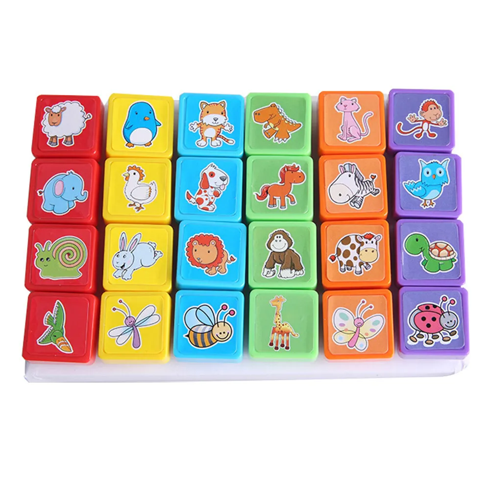 24 Pcs Adorable Stamper Lovely Toys Cartoon Stampers Animals Pattern Plastic
24 Pcs Adorable Stamper Lovely Toys Cartoon Stampers Animals Pattern Plastic