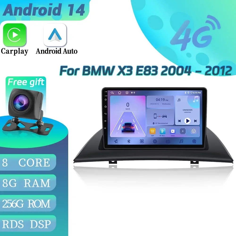 Android 14 For BMW X3 E83 2004-2012 Car Radio Multimedia Navigation Wireless Bluetooth Carplay Auto 4G GPS Touch Screen Stereo
Android 14 For BMW X3 E83 2004-2012 Car Radio Multimedia Navigation Wireless Bluetooth Carplay Auto 4G GPS Touch Screen Stereo