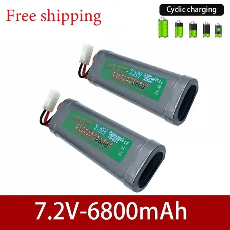 2023 New nickel hydrogen battery, 7.2V, 6800mAh, with Tamiya discharge connector, used for RC toy racing, drone boats
2023 New nickel hydrogen battery, 7.2V, 6800mAh, with Tamiya discharge connector, used for RC toy racing, drone boats