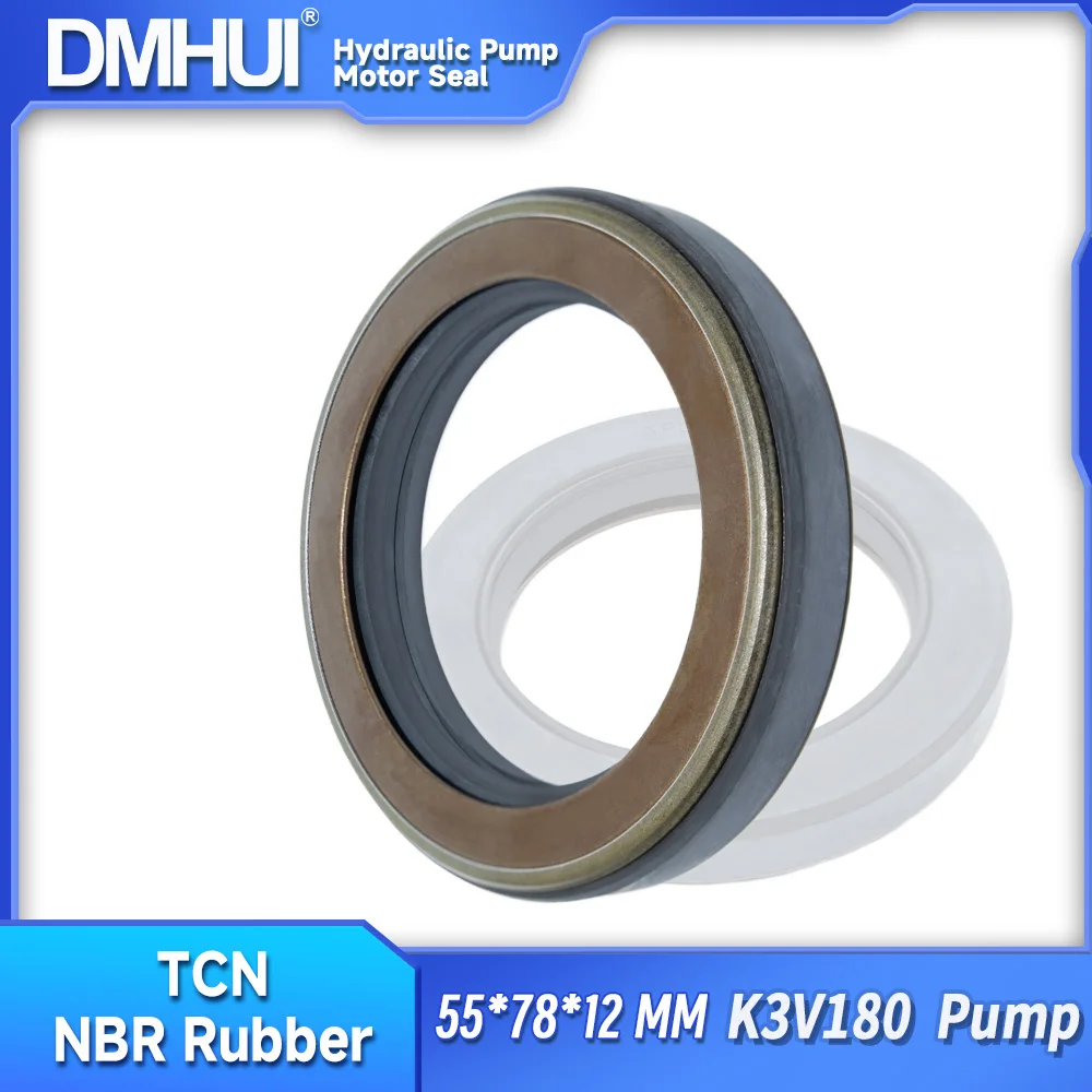 K3V180 Hydraulic Pump Parts AP3055F Oil Seal 55x78x12mm NBR ISO 9001 Certified - DMHUI Rotary Shaft Pressure TCN Seal Ring
K3V180 Hydraulic Pump Parts AP3055F Oil Seal 55x78x12mm NBR ISO 9001 Certified - DMHUI Rotary Shaft Pressure TCN Seal Ring