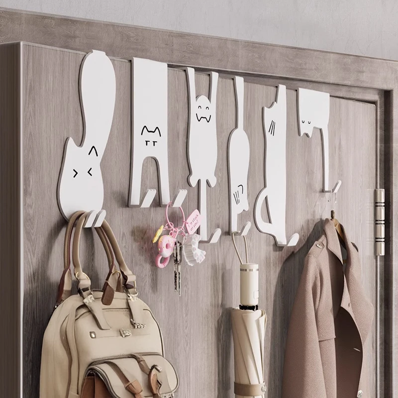 6pcs Cute Cartoon Cat Behind Door Hook Home Punch Free Kitchen Bathroom Cabinet Hanger Multi-purpose Iron Key Hat Clothes Hook
6pcs Cute Cartoon Cat Behind Door Hook Home Punch Free Kitchen Bathroom Cabinet Hanger Multi-purpose Iron Key Hat Clothes Hook