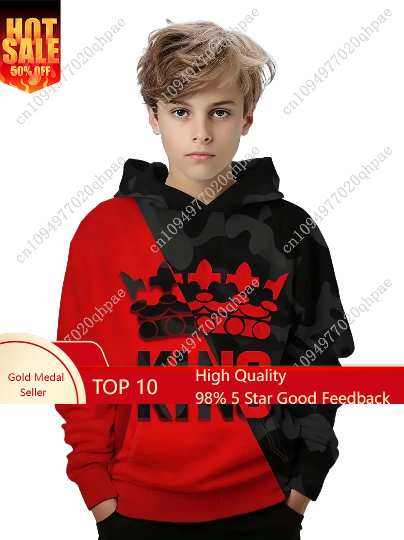 Hoodies Boy Casual Pullover Kids Hooded Long Sleeve King Print Sweatshirt Boys Spring Fall Kids Hoodie Tops Children's Clothing
Hoodies Boy Casual Pullover Kids Hooded Long Sleeve King Print Sweatshirt Boys Spring Fall Kids Hoodie Tops Children's Clothing
