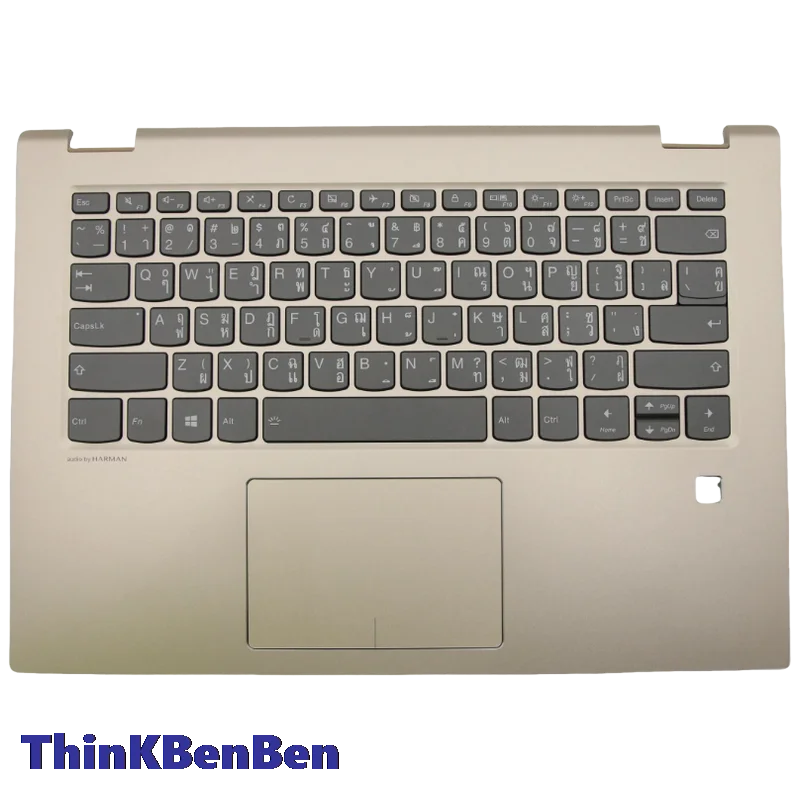 TH Thai Keyboard Golden Upper Case Palmrest Shell Cover For Lenovo Yoga 520 14IKB Flex 5 1470 5CB0N67499
TH Thai Keyboard Golden Upper Case Palmrest Shell Cover For Lenovo Yoga 520 14IKB Flex 5 1470 5CB0N67499