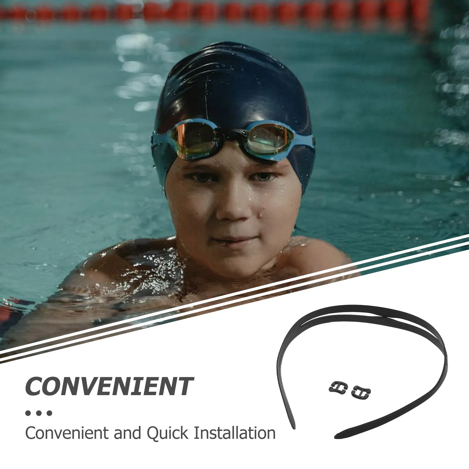 4Pcs Silicone Swimming Goggles Strap with Buckle Universal Replacement Head Band for Snorkeling Freediving Scuba Diving Pool
4Pcs Silicone Swimming Goggles Strap with Buckle Universal Replacement Head Band for Snorkeling Freediving Scuba Diving Pool