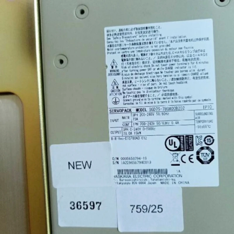 NEW Yaskawa SGD7S-780A00B202 Servo Drive Expedited Delivery
NEW Yaskawa SGD7S-780A00B202 Servo Drive Expedited Delivery