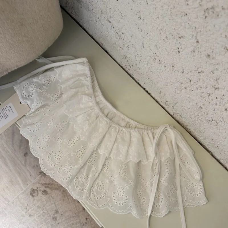 Spring New Cotton Lace Embroidered Mini Skirt Solid White Floral Lace Trim Half Skirt Elegant Casual Puff Hem Short Skirt Women
Spring New Cotton Lace Embroidered Mini Skirt Solid White Floral Lace Trim Half Skirt Elegant Casual Puff Hem Short Skirt Women