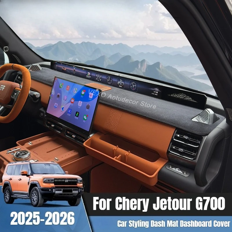 Car Dashboard Cover Dash Mat for Chery Jetour G700 2025 Sun Shade Pad Anti-Glare Protector Carpet Cover Interior Accessories
Car Dashboard Cover Dash Mat for Chery Jetour G700 2025 Sun Shade Pad Anti-Glare Protector Carpet Cover Interior Accessories