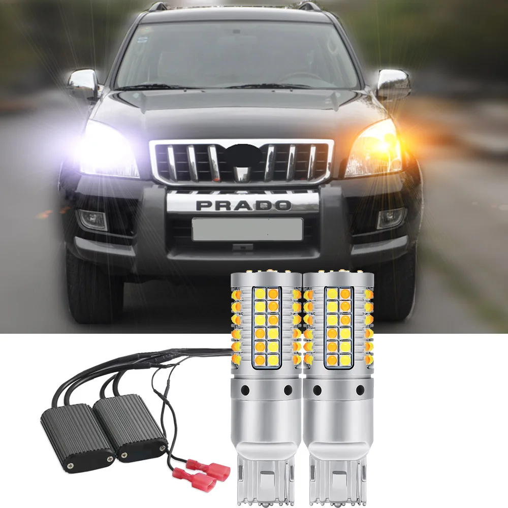 2Pcs Car LED For Toyota Land Cruiser Prado 120 Series 2002-2009 Front Turn Signal + Led DRL Daytime Running Light Canbus
2Pcs Car LED For Toyota Land Cruiser Prado 120 Series 2002-2009 Front Turn Signal + Led DRL Daytime Running Light Canbus