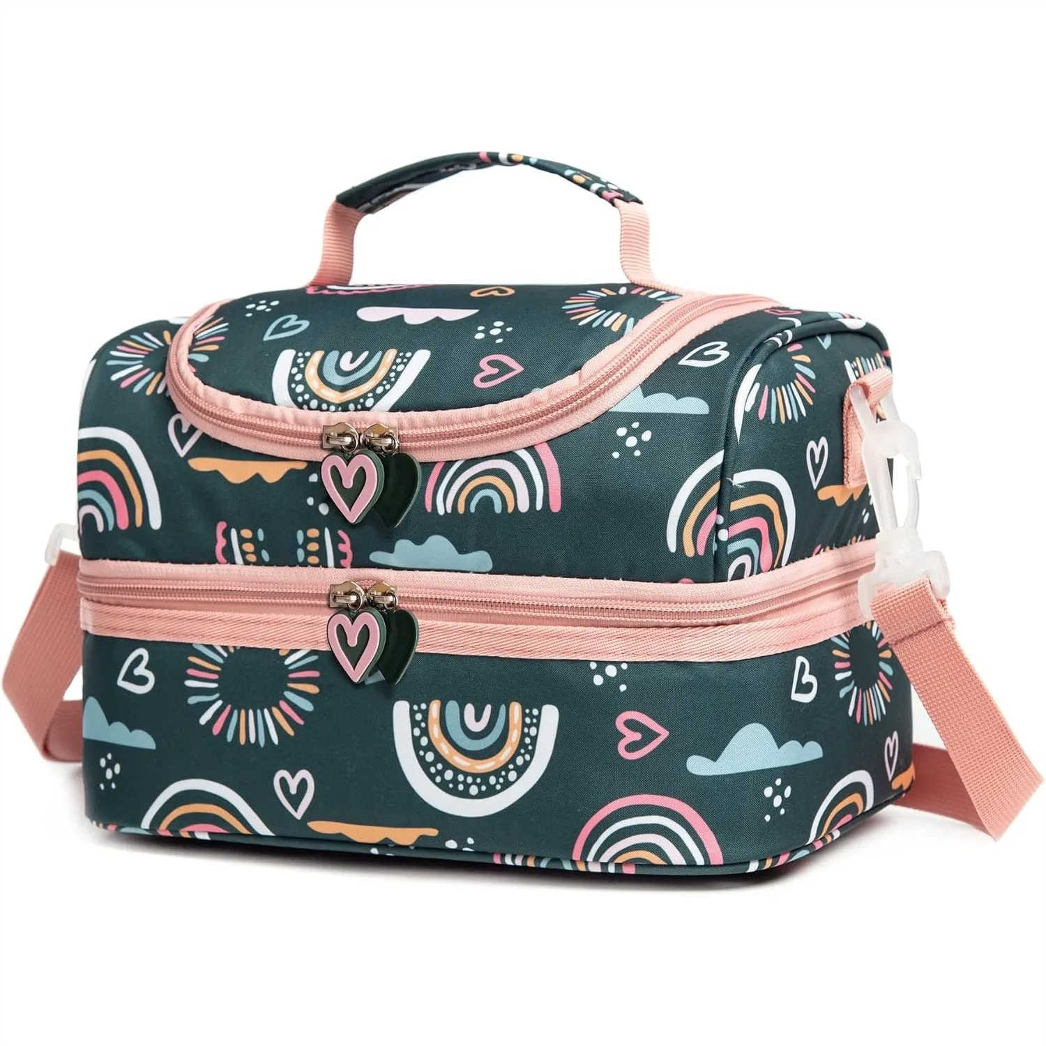 Insulated Kids Dual Compartment Lunch Bags Tote for Girls Boys Toddler School Picnic Cooler Thermal Lunch Box with Strap Green
Insulated Kids Dual Compartment Lunch Bags Tote for Girls Boys Toddler School Picnic Cooler Thermal Lunch Box with Strap Green