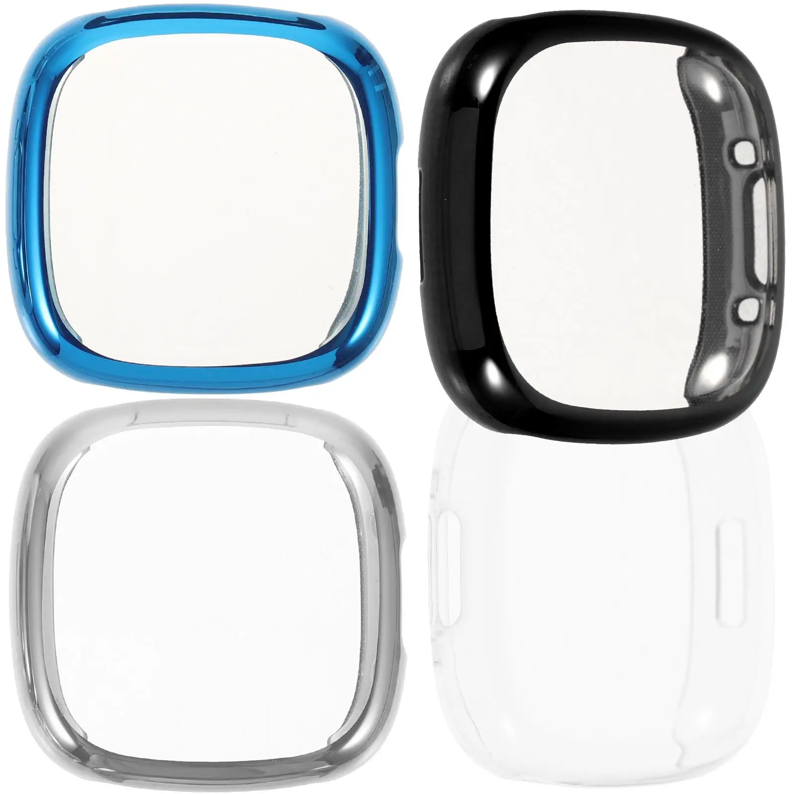 4 Pcs TPU Protective Shell for Smart Watch Transparent Professional Protectors Versa4 Screen Guard Sense 2 Watch Cover Reusable
4 Pcs TPU Protective Shell for Smart Watch Transparent Professional Protectors Versa4 Screen Guard Sense 2 Watch Cover Reusable