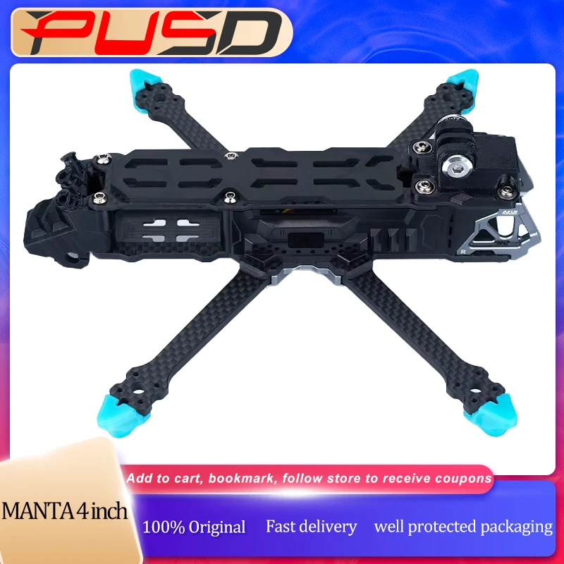 Axisflying MANTA 4-дюймовая рама Suqeshed X для FPV Freestyle Drone DIY часть 
Axisflying MANTA 4-дюймовая рама Suqeshed X для FPV Freestyle Drone DIY часть