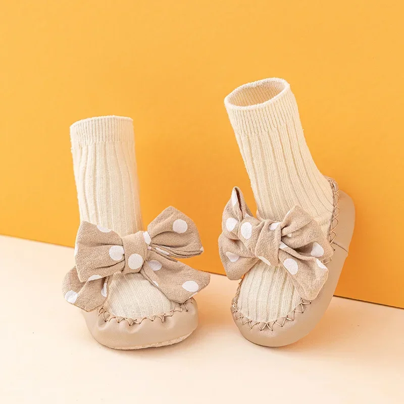 Autumn Winter Baby Girls Socks Newborn Baby Bowknot Socks Infant Baby Sock Anti Slip Soft Cotton Floor Sock Shoes
Autumn Winter Baby Girls Socks Newborn Baby Bowknot Socks Infant Baby Sock Anti Slip Soft Cotton Floor Sock Shoes