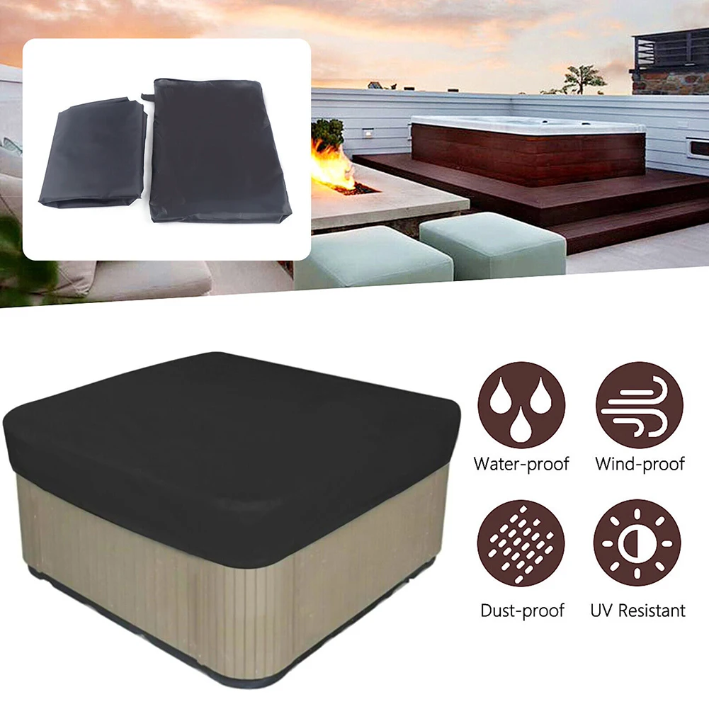 Outdoor Pool For Cover Protector Resistant Dust-Proof Waterproof Black Oxford Cloth Dustproof Garden SPA Bathtub Cover
Outdoor Pool For Cover Protector Resistant Dust-Proof Waterproof Black Oxford Cloth Dustproof Garden SPA Bathtub Cover