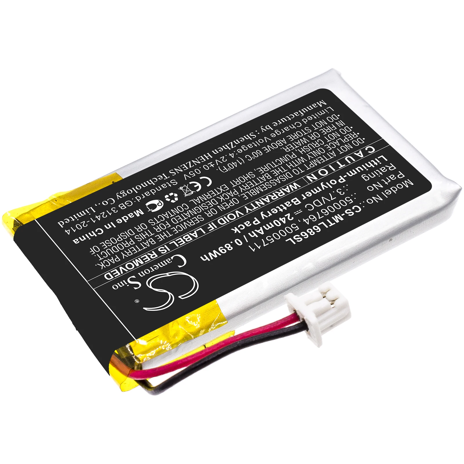 Mitel Wireless Headset Battery - 3.7V 240mAh Replacement - Compatible with 68xx & 6900 Series
Mitel Wireless Headset Battery - 3.7V 240mAh Replacement - Compatible with 68xx & 6900 Series