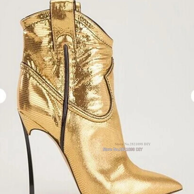 hot selling gold leather woman high heel boots sexy pointed toe ankle boots 2017 thin heels boots silver
hot selling gold leather woman high heel boots sexy pointed toe ankle boots 2017 thin heels boots silver