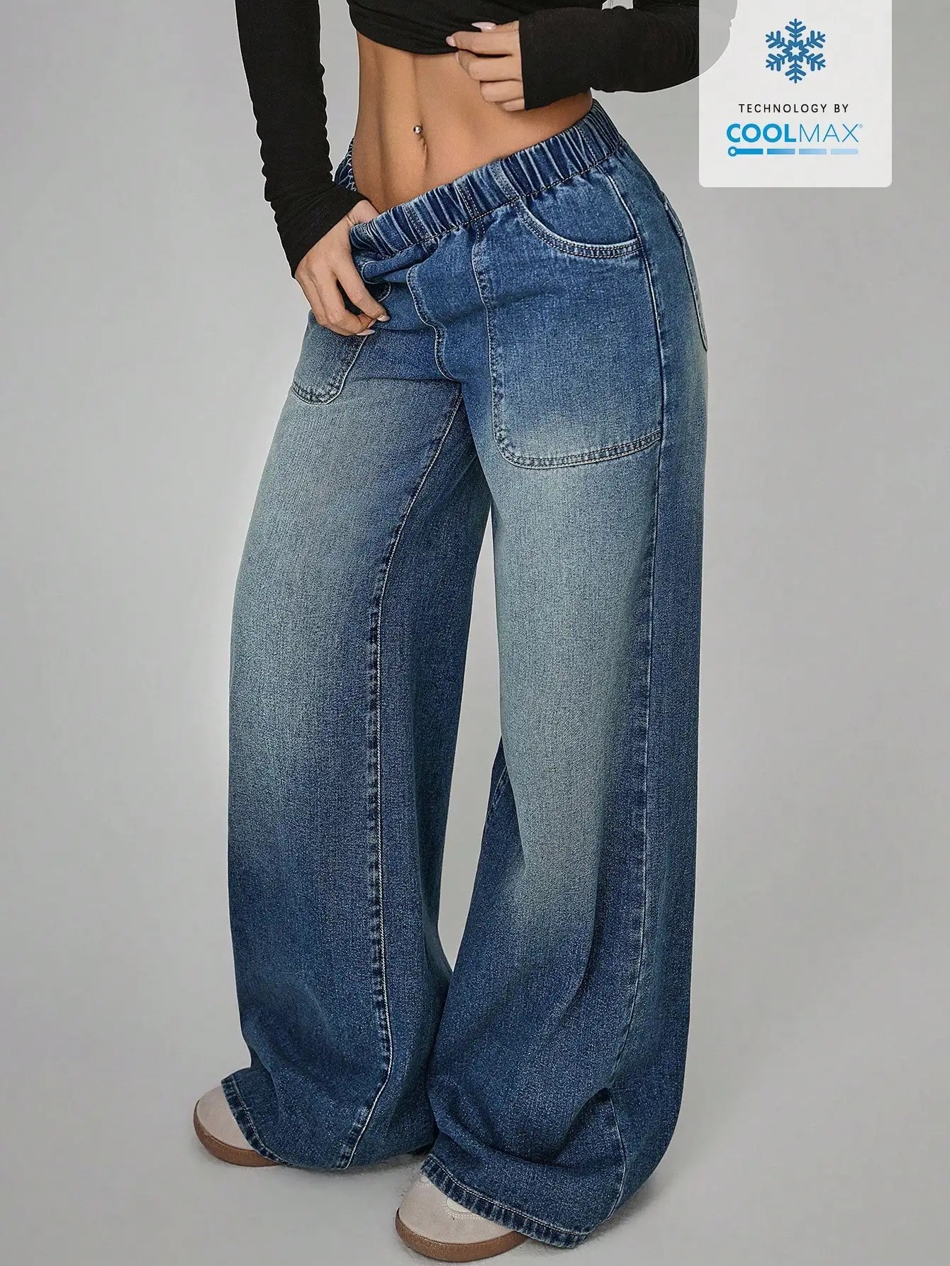 Jeanoix Plus Size Women Elastic Waist Casual Streetwear Versatile Daily Wear Wide Leg Jeans Occasion Blue Summer
Jeanoix Plus Size Women Elastic Waist Casual Streetwear Versatile Daily Wear Wide Leg Jeans Occasion Blue Summer