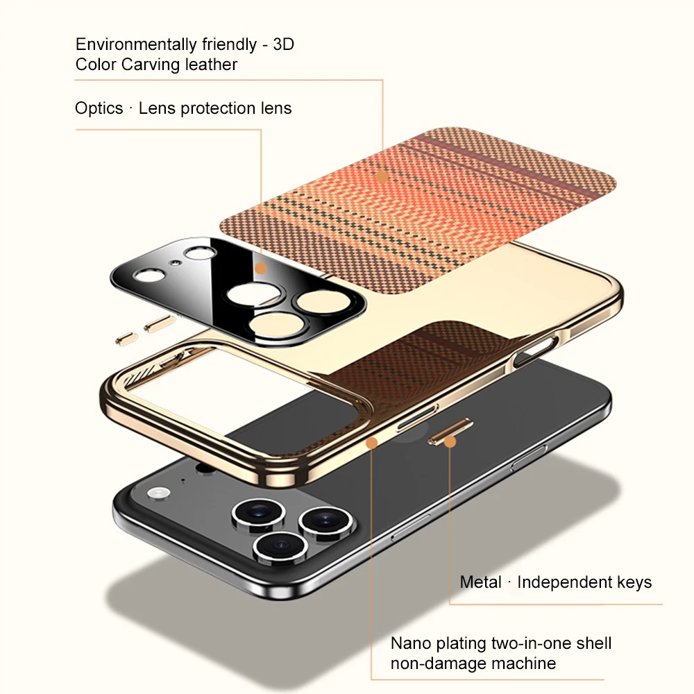 Luxury Carbon Fibre Relief Texture Phone Case For iPhone 17 Pro Max 16 15 14 Air Hard PC Shockproof Plating Cover
Luxury Carbon Fibre Relief Texture Phone Case For iPhone 17 Pro Max 16 15 14 Air Hard PC Shockproof Plating Cover