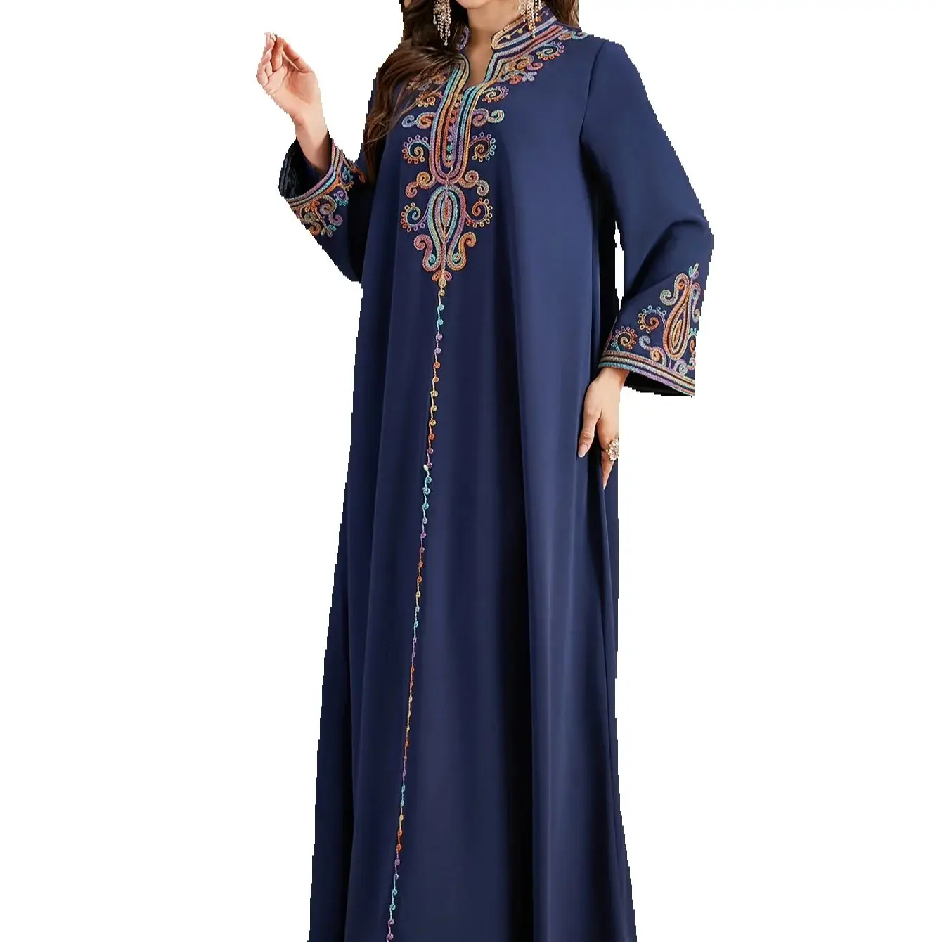 Muslim Women Embroidery Long Dress Dubai Abaya Turkey Kaftan Eid Djellaba Islam Jalabiya Kebaya Caftan Marocain Femme Robe Abaya
Muslim Women Embroidery Long Dress Dubai Abaya Turkey Kaftan Eid Djellaba Islam Jalabiya Kebaya Caftan Marocain Femme Robe Abaya