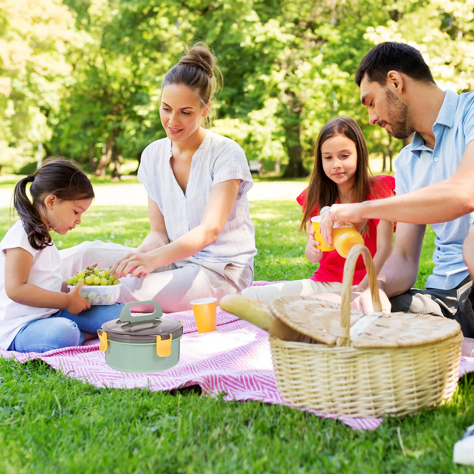 Insulated Meal Box Food-Grade Portable Lunch Box for Students Office Microwave Freezer Dishwasher Safe Reusable Food 
Insulated Meal Box Food-Grade Portable Lunch Box for Students Office Microwave Freezer Dishwasher Safe Reusable Food