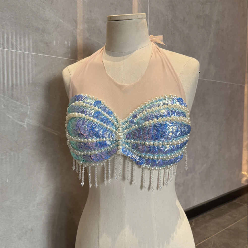 Комплект бикини с пайетками в виде рыбьей чешуи и сексуальным бюстгальтером на завязках для фотосессий в стиле русалки, пляжного отдыха, EDM-фестивалей, карнавалов, индивидуальный размер
Комплект бикини с пайетками в виде рыбьей чешуи и сексуальным бюстгальтером на завязках для фотосессий в стиле русалки, пляжного отдыха, EDM-фестивалей, карнавалов, индивидуальный размер