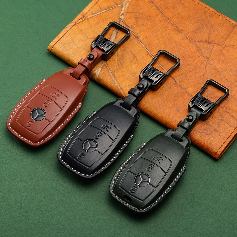 Cowhide car key case cover protector Suitable For Mercedes Benz A B C E Class GLS GLA GLK GLC CLS CLA AMG W204 W205 W212 W463
Cowhide car key case cover protector Suitable For Mercedes Benz A B C E Class GLS GLA GLK GLC CLS CLA AMG W204 W205 W212 W463