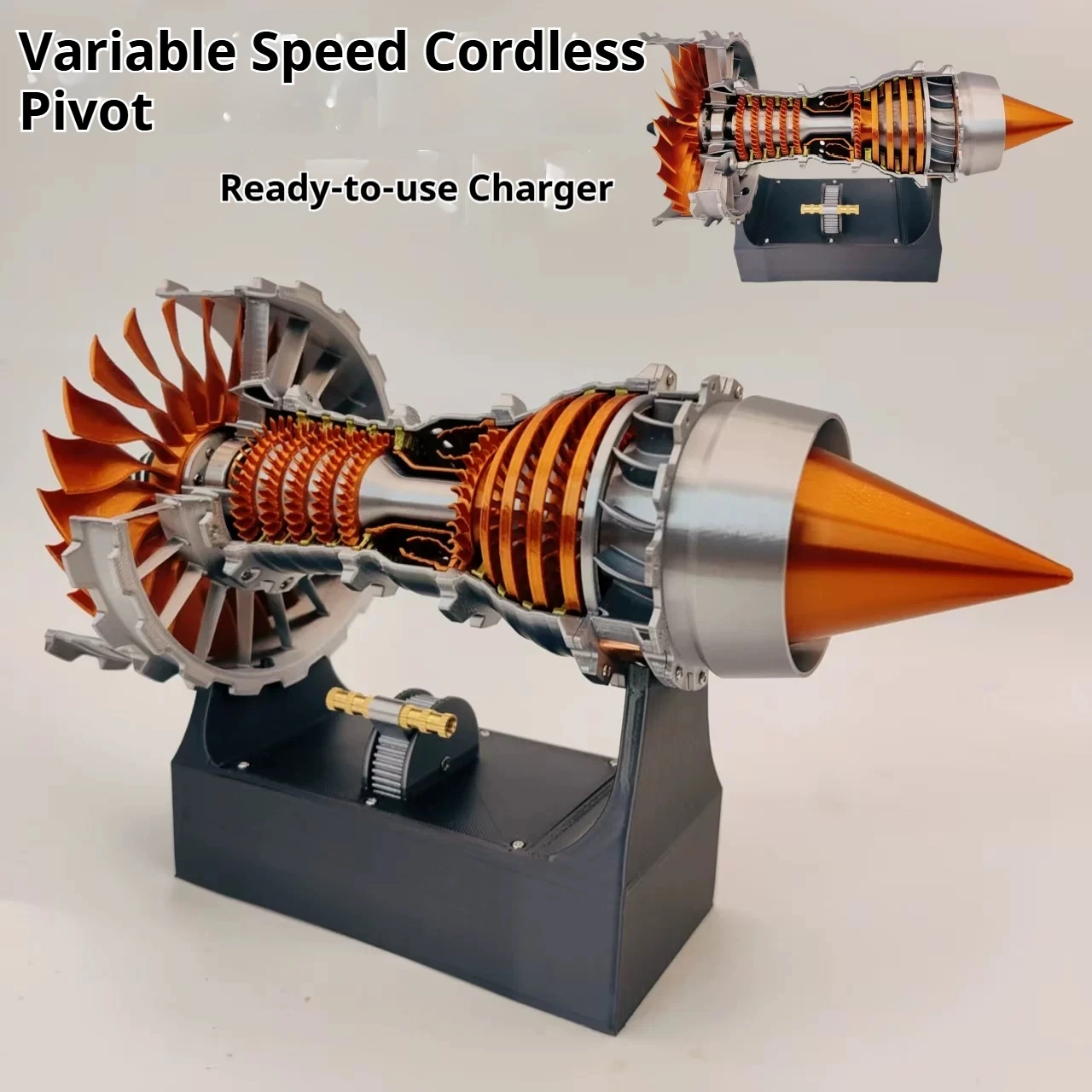 PLA 3d Printed Aircraft Engine Model Assembly Toy Tr 900 Turbofan Aircraft Engine Model Electric Startable Assemble Desktop Gift
PLA 3d Printed Aircraft Engine Model Assembly Toy Tr 900 Turbofan Aircraft Engine Model Electric Startable Assemble Desktop Gift