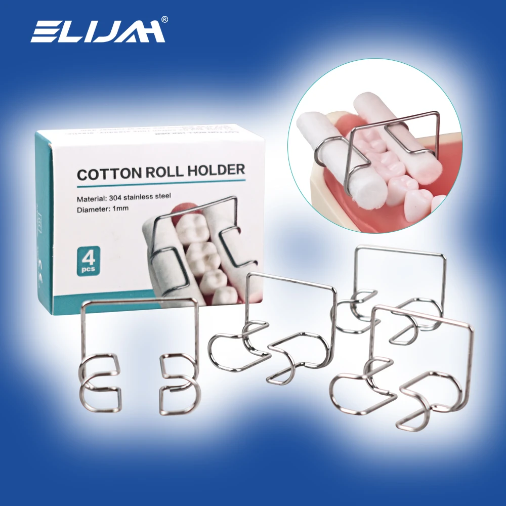 ELIJAH 4Pcs/Box Dental Cotton Roll Holder Clip Stainless Steel Orthodontic Lab Supplies Autoclavable Cotton Roll Clip Dentistry
ELIJAH 4Pcs/Box Dental Cotton Roll Holder Clip Stainless Steel Orthodontic Lab Supplies Autoclavable Cotton Roll Clip Dentistry