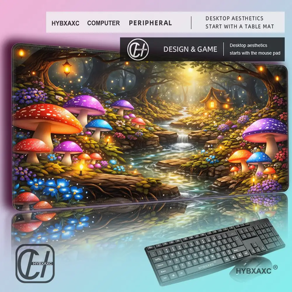 HYBXAXC Fae Fantasy Desk Mat, Magical Mushroom Town Playmat, Fairy Gaming Mouse Pad,for Fantasy Lovers, Desk Mat Accessories,
HYBXAXC Fae Fantasy Desk Mat, Magical Mushroom Town Playmat, Fairy Gaming Mouse Pad,for Fantasy Lovers, Desk Mat Accessories,