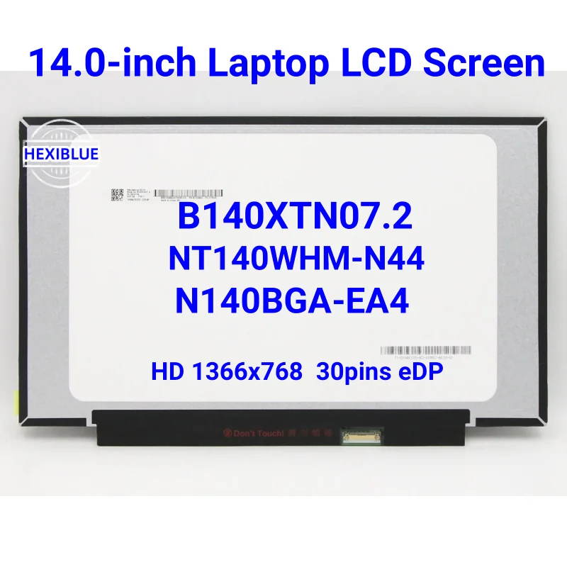 15,6-дюймовый ЖК-экран для ноутбука Φ B140XTN07.2 NT140WHM-N44 B140XTN07.0 для Lenovo ideapad N140BGA-EA4 1366x768
15,6-дюймовый ЖК-экран для ноутбука Φ B140XTN07.2 NT140WHM-N44 B140XTN07.0 для Lenovo ideapad N140BGA-EA4 1366x768