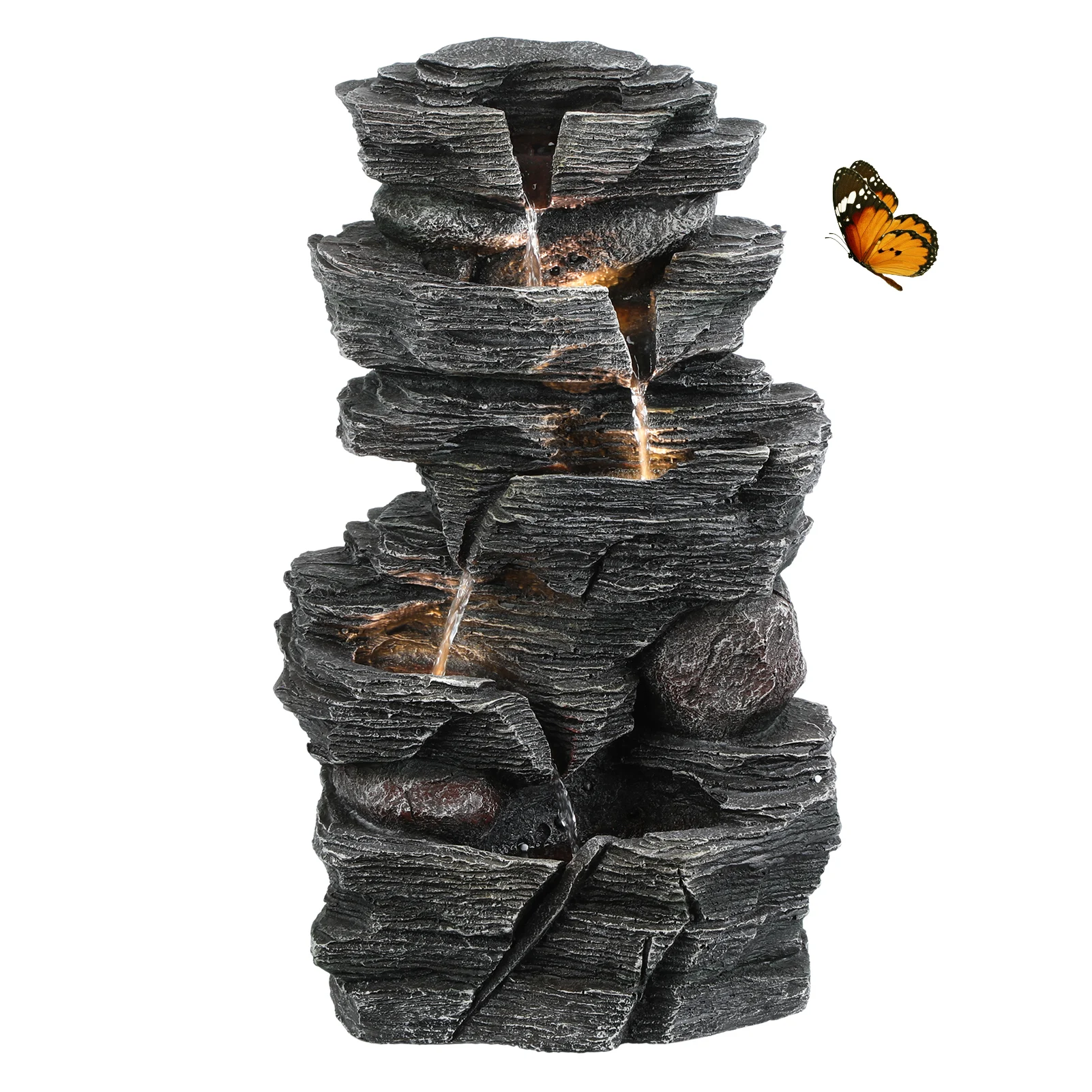 Water Fountain Outside Patio Water Features Fountain, Garden Waterfall Decor for Patio, Backyard, Porch and Home Art Decor
Water Fountain Outside Patio Water Features Fountain, Garden Waterfall Decor for Patio, Backyard, Porch and Home Art Decor