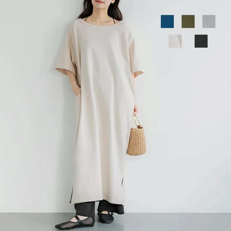2026 New Spring/Summer Japanese Style Pure Cotton Loose Breathable Plus Size Short Sleeve Dress Over-the-Knee Long Skirt
2026 New Spring/Summer Japanese Style Pure Cotton Loose Breathable Plus Size Short Sleeve Dress Over-the-Knee Long Skirt