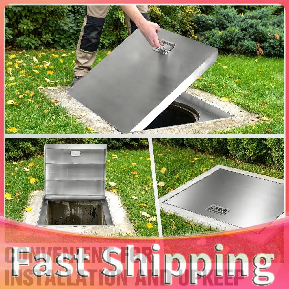 Stainless Steel Manhole Cover Access Doors 26.97x23.62in Access Hatch Door W/ Handle for Cellars/Basement/Patio/Yard/Window Well
Stainless Steel Manhole Cover Access Doors 26.97x23.62in Access Hatch Door W/ Handle for Cellars/Basement/Patio/Yard/Window Well