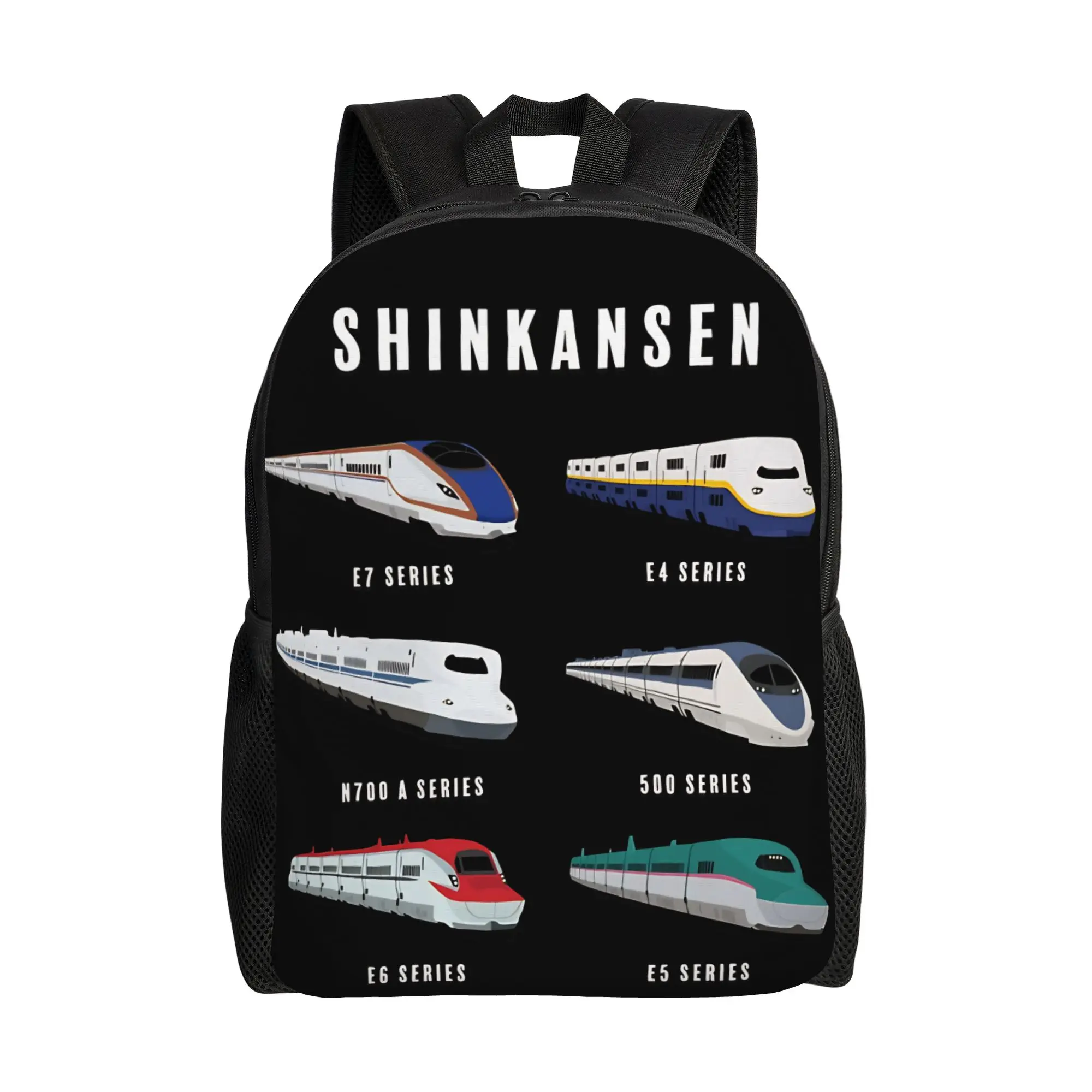 Japanese Shinkansen Bullet Trains Backpack Women Polyester University Backpacks Durable Novelty High School Bags Rucksack
Japanese Shinkansen Bullet Trains Backpack Women Polyester University Backpacks Durable Novelty High School Bags Rucksack