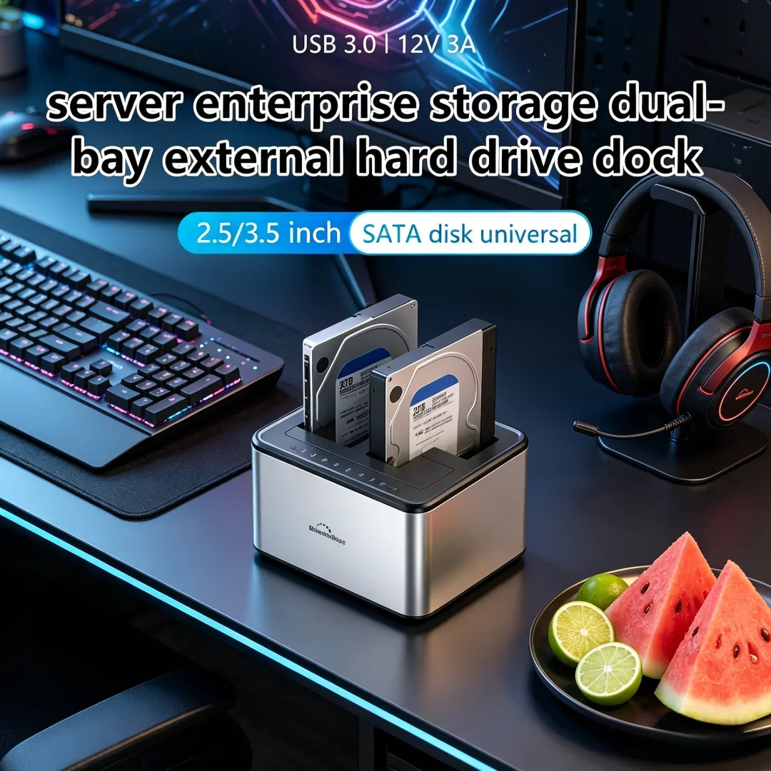 Recherché Dual Bay HDD Box Docking Station Sleek SSD Case Offline Clone SATA to USB 3.0 Adapter Duplicator for 2.5 3.5
Recherché Dual Bay HDD Box Docking Station Sleek SSD Case Offline Clone SATA to USB 3.0 Adapter Duplicator for 2.5 3.5
