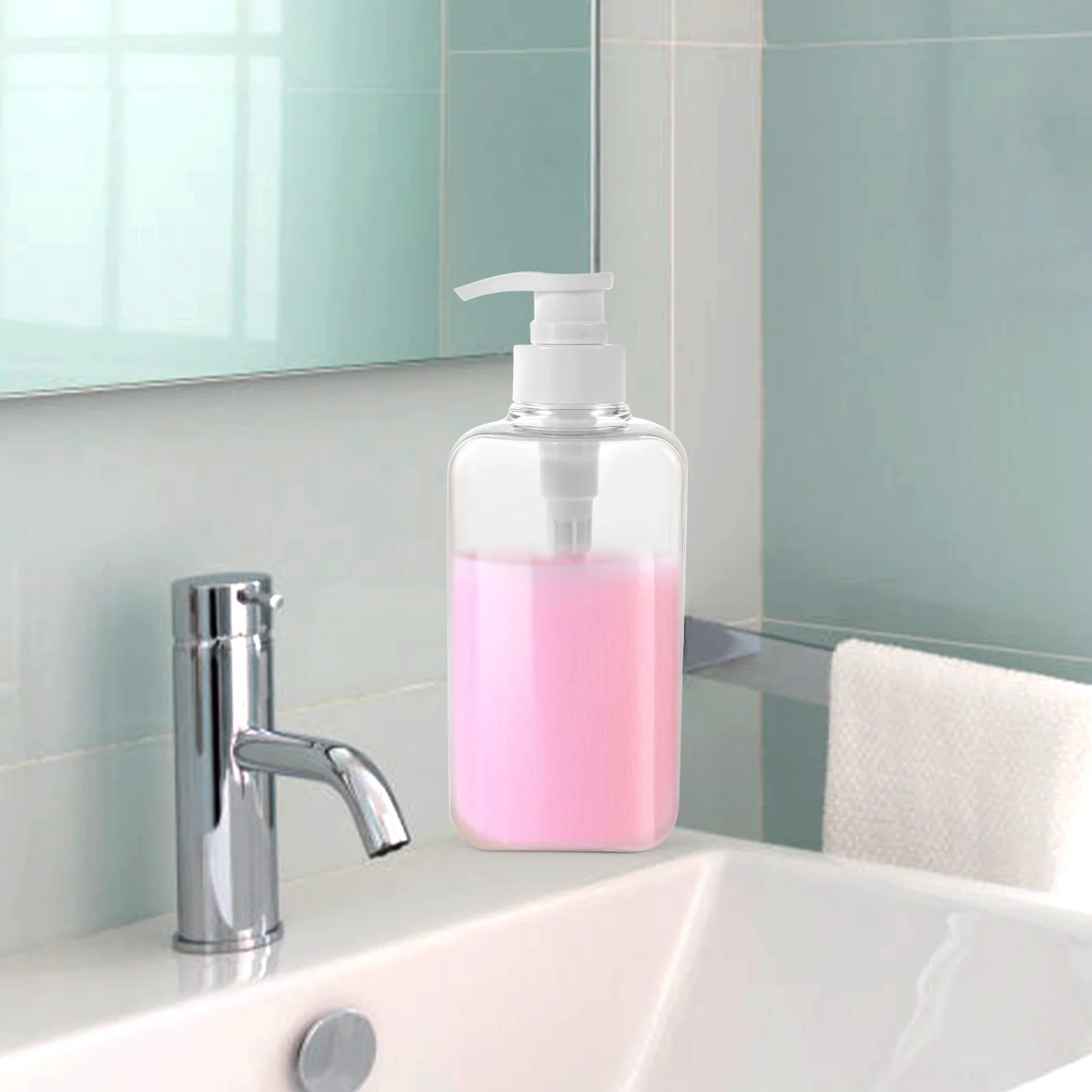 450ml Empty Pump Bottle for Shampoo Shower Gel Liquid Soap Toiletries Dispenser Durable Plastic Large Capacity Safe Odorless
450ml Empty Pump Bottle for Shampoo Shower Gel Liquid Soap Toiletries Dispenser Durable Plastic Large Capacity Safe Odorless