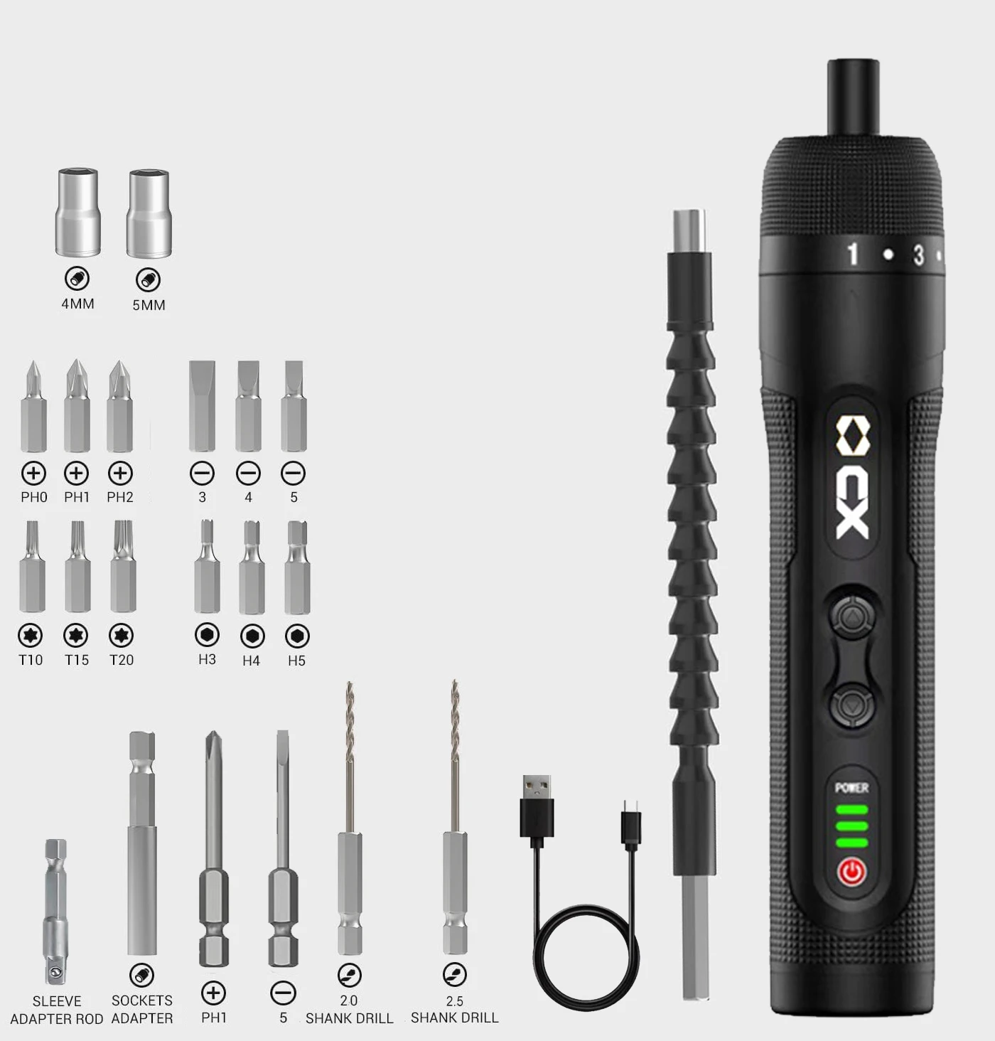320r/min Household Ratchet Screwdriver Cordless Electric Screwdriver 3.6V 2000mAh Li-ion Battery Rechargeable Manual Mini Drill
320r/min Household Ratchet Screwdriver Cordless Electric Screwdriver 3.6V 2000mAh Li-ion Battery Rechargeable Manual Mini Drill
