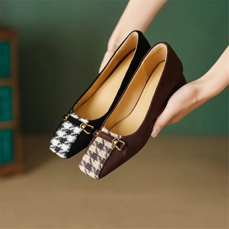 New 2023 Spring Sheep Suede Loafers Women Shoes Female Square Toe Pumps French Retro Summer Shoes for Women Zapatos Para Mujer
New 2023 Spring Sheep Suede Loafers Women Shoes Female Square Toe Pumps French Retro Summer Shoes for Women Zapatos Para Mujer