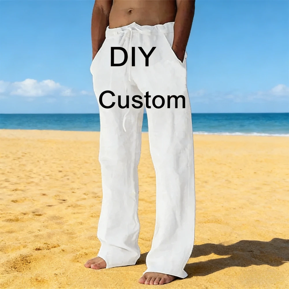 Пляжные брюки на заказ, мужские свободные брюки на шнурке, летние брюки с эластичной резинкой на талии, праздничные легкие дышащие джоггеры больших размеров
Пляжные брюки на заказ, мужские свободные брюки на шнурке, летние брюки с эластичной резинкой на талии, праздничные легкие дышащие джоггеры больших размеров