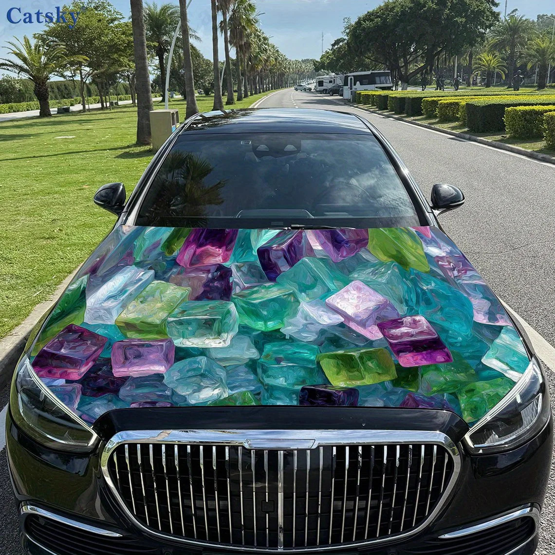 Colorful Ice Cubes Car Hood Sticker PVC Self Waterproof Stick, Striking Auto Exterior Accessories Decor Protect Gift for Lover
Colorful Ice Cubes Car Hood Sticker PVC Self Waterproof Stick, Striking Auto Exterior Accessories Decor Protect Gift for Lover