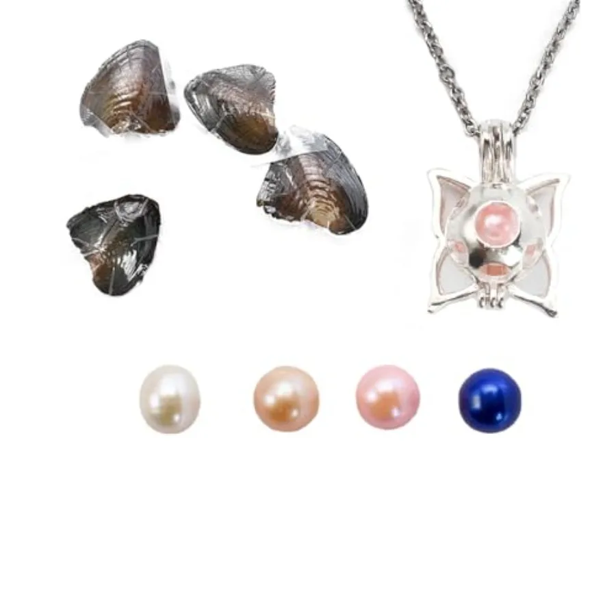 Quality Assurance Freshwater Oysters With Pearls Love Pear Necklace Kit Various Shining Meaningful Color locket Cage Silver Nec
Quality Assurance Freshwater Oysters With Pearls Love Pear Necklace Kit Various Shining Meaningful Color locket Cage Silver Nec