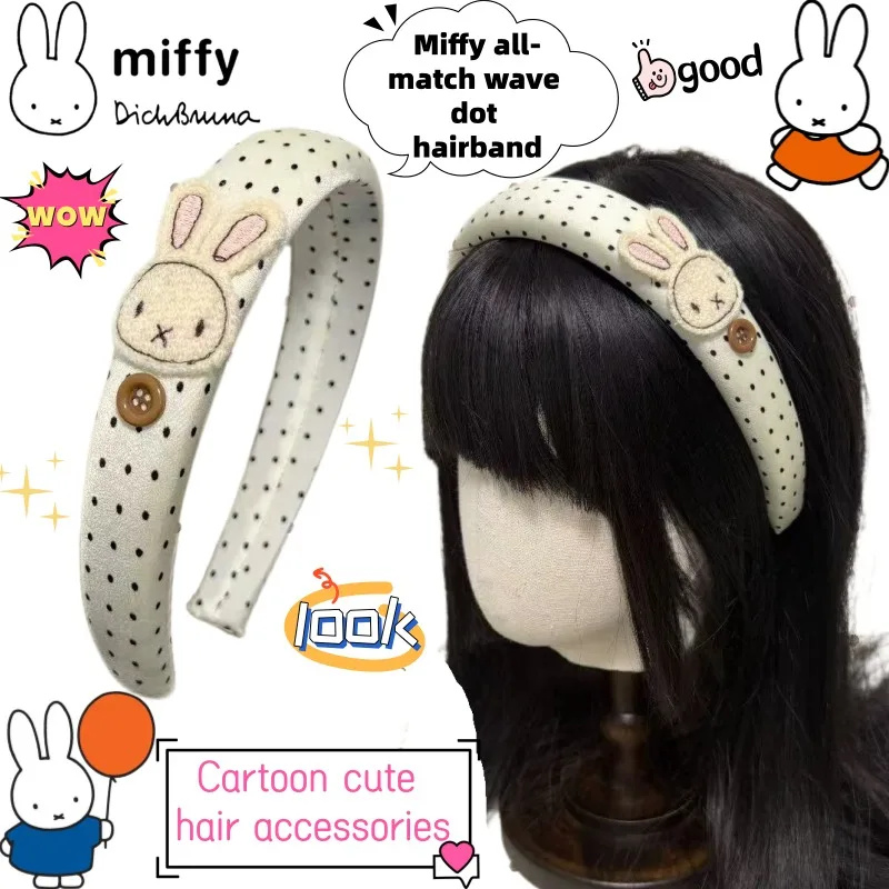 New Miffy cartoon personality cute Joker wave dot head band gift creative animation surrounding kawaii sweet hair band wholesale
New Miffy cartoon personality cute Joker wave dot head band gift creative animation surrounding kawaii sweet hair band wholesale
