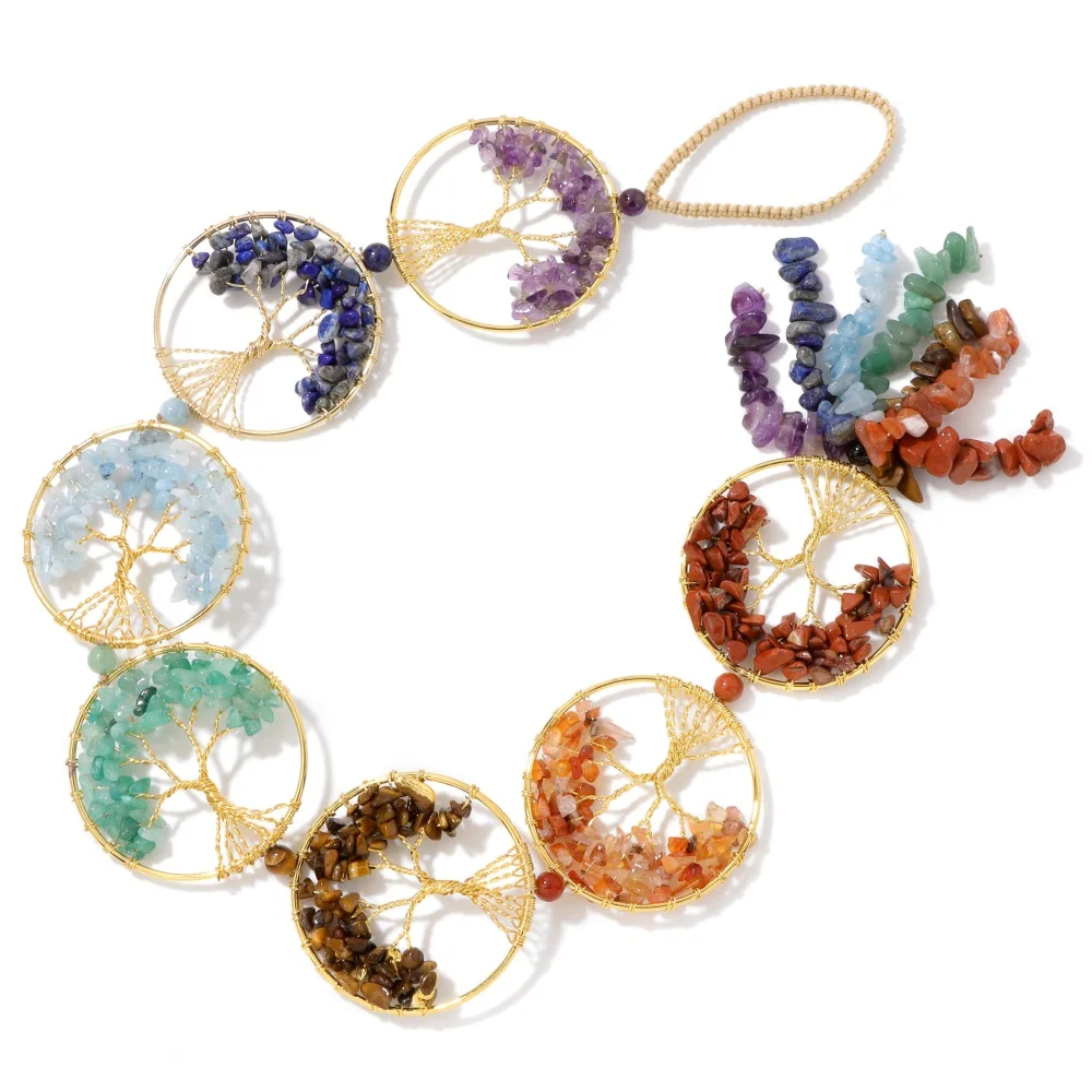 7 Chakra Crystal Tree of Life Wall Hanging Car Dream Catcher Wind Chimes Pendant Bedroom Room Meditation Home Decoration Crafts
7 Chakra Crystal Tree of Life Wall Hanging Car Dream Catcher Wind Chimes Pendant Bedroom Room Meditation Home Decoration Crafts