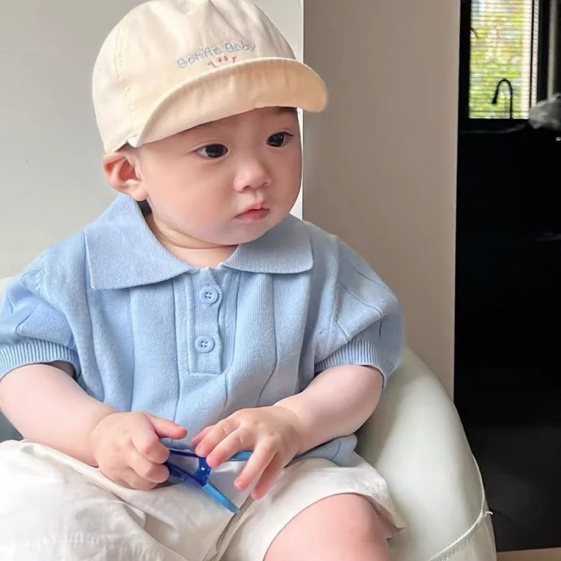 Baby Clothes Summer Thin Breathable Knitted Shirt Baby Summer Top Collar Children's Hoodie Little Girl
Baby Clothes Summer Thin Breathable Knitted Shirt Baby Summer Top Collar Children's Hoodie Little Girl