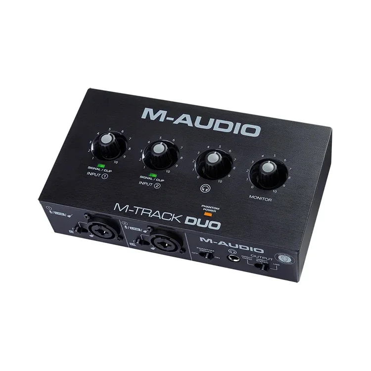 M-AUDIO M-Track DUO Recording Studio 2 In 2 Out Audio Interface Professional Arrangement Recording Sound Card
M-AUDIO M-Track DUO Recording Studio 2 In 2 Out Audio Interface Professional Arrangement Recording Sound Card