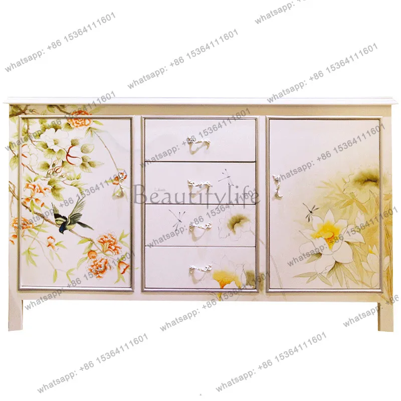 Original art painted decorative cabinet modern simple light luxury double door drawer new Chinese style
Original art painted decorative cabinet modern simple light luxury double door drawer new Chinese style